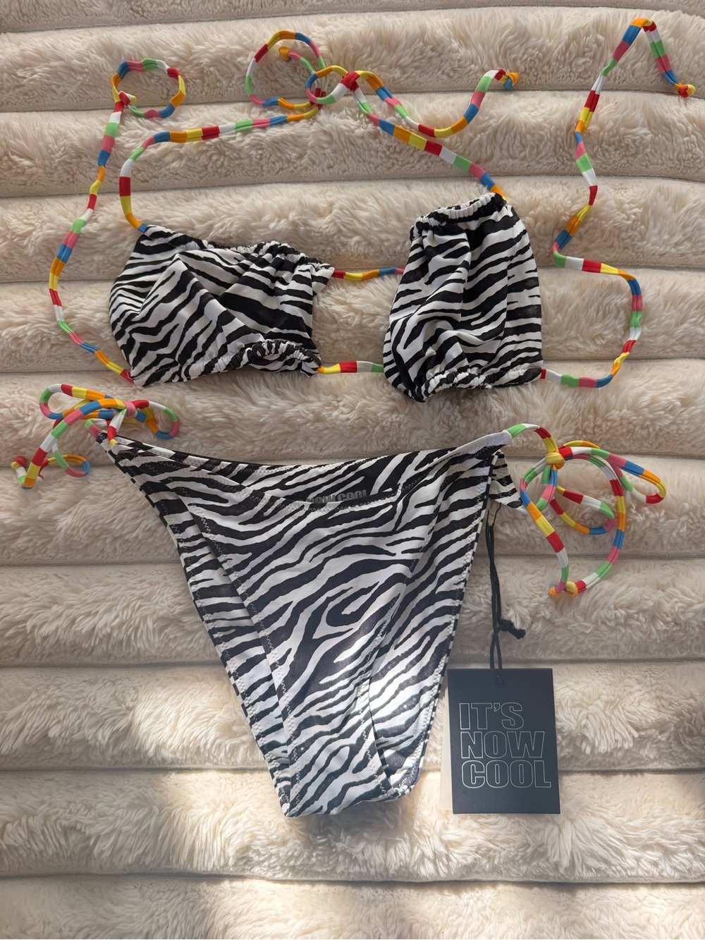 It’s Now Cool- Free People zebra bikini- Small-NWT